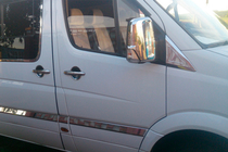 Volkswagen Crafter 2006-2016 гг. Хромированные Накладки на Зеркала (2 шт.) фото 7