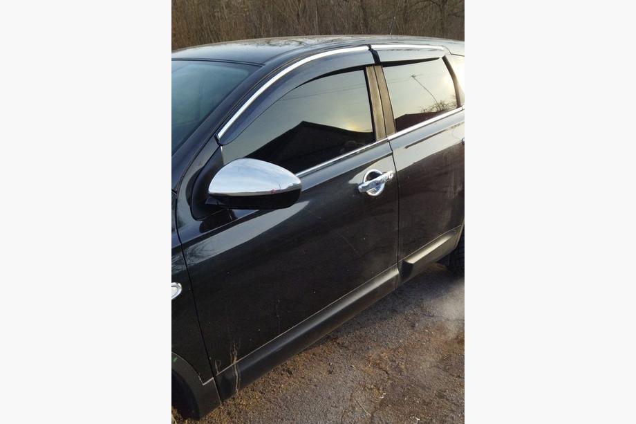 Nissan Qashqai 2010-2014 гг. Накладки на Зеркала (2 шт., Нержавейка) OmsaLine - Итальянская Нержавейка Фото 7