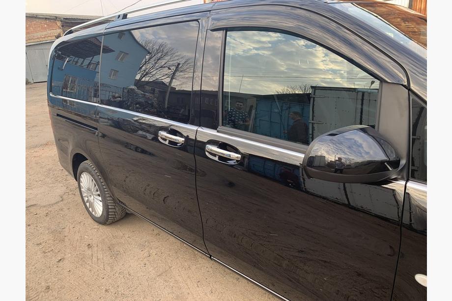 Mercedes Vito/V-class W447 2014- гг. Хромированные Накладки на Ручки (4 шт., Нержавейка) С чипом, OmsaLine - Итальянская Нержавейка Фото 6