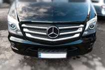 Mercedes Sprinter W906 2006–2018 гг. Хромированные Накладки на Решетку (2013↗, Нержавеющая Сталь) фото 3