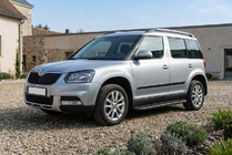 Skoda Yeti 2009-2017 гг. Боковые пороги Bosphorus Black (2 шт., алюминий) фото 1
