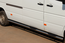 Mercedes Sprinter W901/902/903/904/905 1995-2006 гг. Боковые трубы (2 шт., нержавейка) фото 6