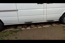 Mercedes Sprinter W901/902/903/904/905 1995–2006 гг. Боковые трубы (2 шт., нержавейка) Средняя База, Ø60 фото 3