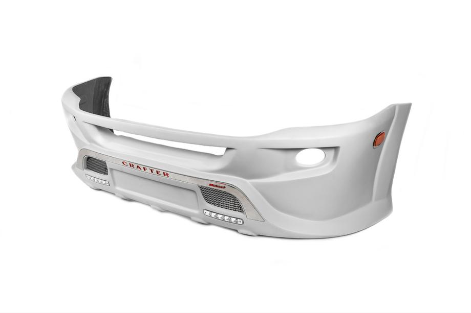 Накладка на передний бампер 2012↗ (Sport-3, под покраску) Image Накладка на передний бампер 2012↗ (Sport-3, под покраску) Image