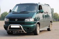 Volkswagen T4 Caravelle/Multivan 1990–2003 гг. Кенгурятник WT003 60мм Нержавейка фото 4