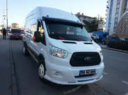 Ford Transit 2014- гг. Козырек на лобовое стекло (черный глянец, 5мм) фото 9