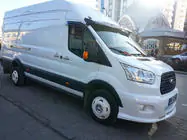 Ford Transit 2014- гг. Козырек на лобовое стекло (черный глянец, 5мм) фото 10