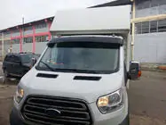 Ford Transit 2014- гг. Козырек на лобовое стекло (черный глянец, 5мм) фото 12