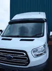 Ford Transit 2014- гг. Козырек на лобовое стекло (черный глянец, 5мм) фото 5