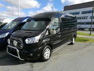 Ford Transit 2014- гг. Козырек на лобовое стекло (черный глянец, 5мм) фото 8