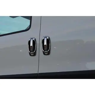 Хромированные накладки на ручки и окантовки (8 шт., нержавейка) Citroen Nemo 2007-2017 гг. фото 2
