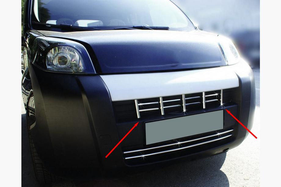 Citroen Nemo 2007-2017 гг. Накладка на решетку радиатора (13 шт., нержавейка) Фото 1