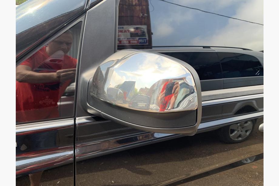 Mercedes Vito W639 2004-2014 гг. Хромированные Накладки на Зеркала Vito 2010-2015 (2 шт) Фото 8