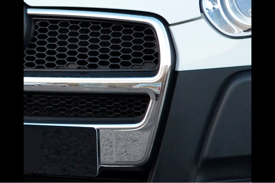 Fiat Doblo II 2010-2022 гг. Накладки на решетку радиатора (2010-2015, полный комплект, нержавейка) Carmos - Турецкая Нержавеющая Сталь Фото 6