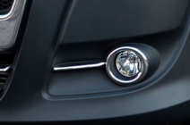 Fiat Doblo II 2010-2022 гг. Окантовки противотуманных фар с полосками (2010-2015, 4 шт., нержавейка) Carmos - Турецкая Нержавеющая Сталь фото 8