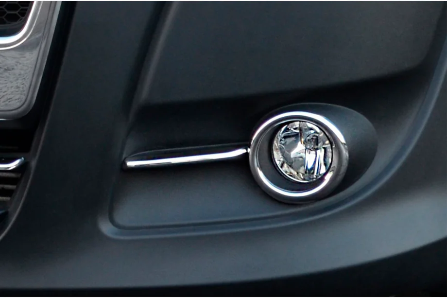 Fiat Doblo II 2010-2022 гг. Окантовки противотуманных фар с полосками (2010-2015, 4 шт., нержавейка) Фото 8