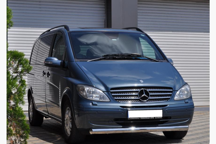 Mercedes Vito W639 2004-2014 гг. Передняя защита ST008 (нержавейка) Фото 3