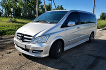 Mercedes Vito W639 2004-2014 гг. Накладка на бампер BRB V1 (под покраску) Год 2004-2010 фото 2