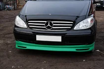 Mercedes Vito W639 2004-2014 гг. Накладка на бампер BRB V1 (под покраску) Год 2010-2015 фото 4