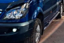 Mercedes Sprinter W906 2006-2018 гг. Боковые трубы (2 шт., нержавейка) d60, средняя база фото 1