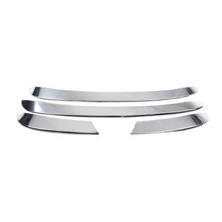 Накладки на решетку Нержавеющая сталь (2010-2012, 4 шт.) Hyundai Santa Fe 2 2006-2012 гг. фото 4