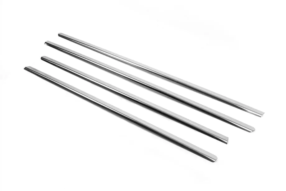 Mercedes ML W164 2005-2011 гг. Наружные молдинги окон нержавейка (4 шт) Carmos - Турецкая Нержавеющая Сталь Фото 9