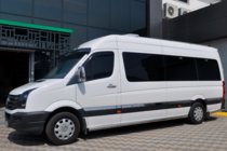 Volkswagen Crafter 2006-2016 гг. Боковые трубы (2 шт., нержавейка) d60, средняя база фото 1