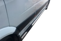 Volkswagen Crafter 2006-2016 гг. Боковые трубы (2 шт., нержавейка) d60, средняя база фото 5