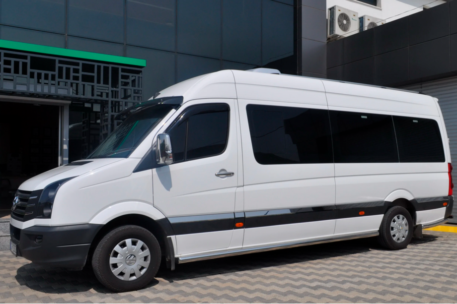 Volkswagen Crafter 2006-2016 гг. Боковые трубы (2 шт., нержавейка) d70, Long/ExtraLong Image
