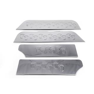 Внутренние накладки на пороги тип-1 (нержавеющая сталь) Volkswagen T4 Transporter 1990-2003 гг. фото 2