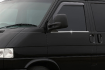 Volkswagen T4 Transporter 1990-2003 гг. Наружные молдинги окон (2 шт., нержавейка) фото 1