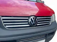 Volkswagen T5 Transporter 2003-2010 гг. Хромированные накладки на решетку (8 полос, нержавейка) фото 1