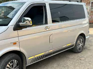 Volkswagen T5 Multivan 2003–2010 гг. Передние накладки на окна (2 шт, нержавеющая сталь) фото 5