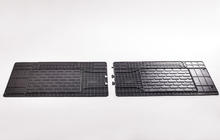 Volkswagen T5 Multivan 2003-2010 гг. Задние резиновые коврики (2 шт, Stingray) Premium - резина без запаха фото 2