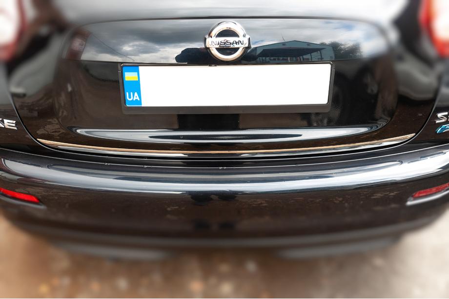 Nissan Juke 2010-2019 гг. Накладка на багажник нержавейка Фото 3