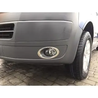 Окантовка противотуманных фар (2 шт., нержавейка) Volkswagen T5 2010-2015 гг. фото 2