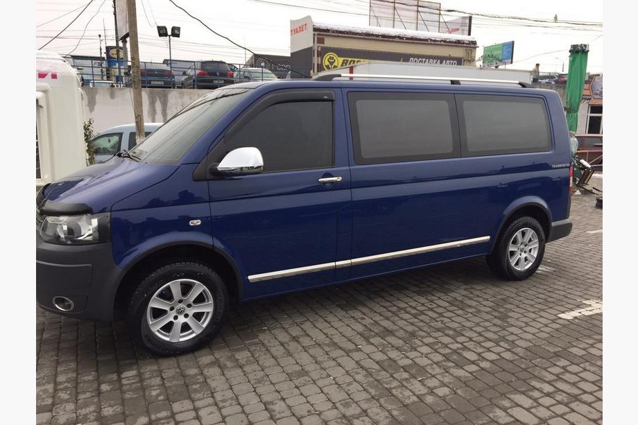 Volkswagen T5 2010-2015 гг. Молдинги на двери Нержавейка Хром 1 дверь, Длинная, Carmos - Турецкая сталь Фото 3