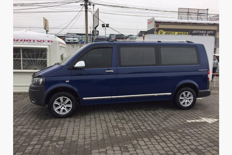 Volkswagen T5 2010-2015 гг. Молдинги на двери Нержавейка Хром 1 дверь, Длинная, Carmos - Турецкая сталь Фото 4