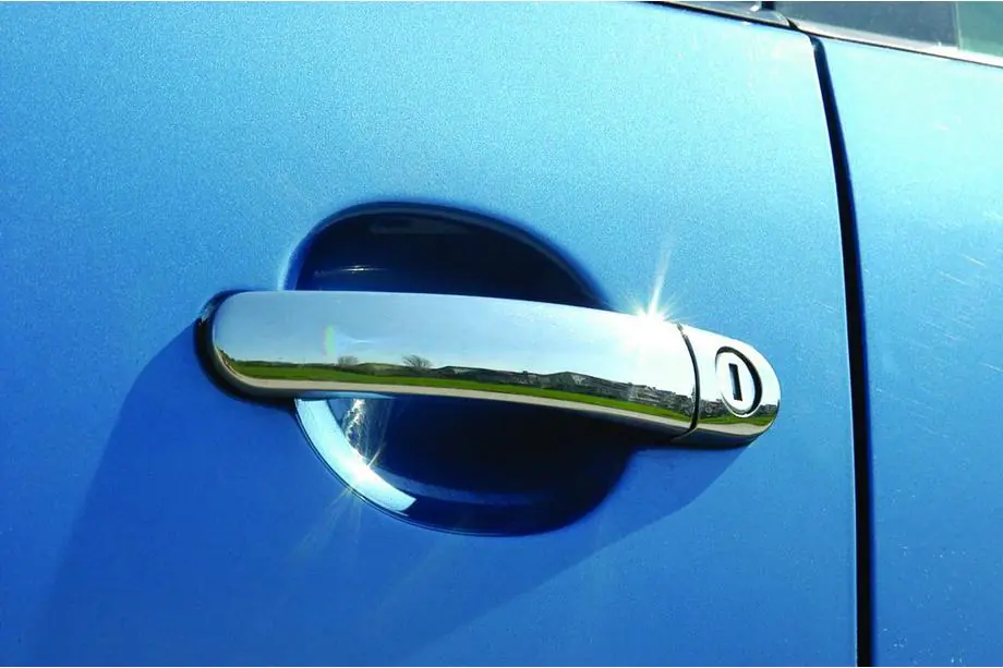 Volkswagen Polo 2001-2009 гг. Хромированные Накладки на Ручки (4 шт., Нержавейка) Image