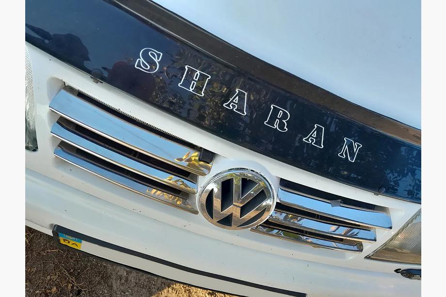 Volkswagen Sharan 1995-2010 гг. Хромированные Накладки на Решетку (Нержавейка) 1995-2000 год, 6 полос Image
