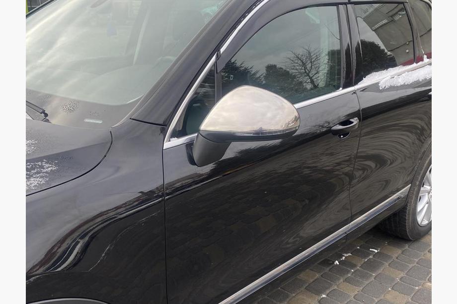 Volkswagen Touareg 2010-2018 гг. Накладки на Зеркала (2 шт., Нержавейка) Фото 3