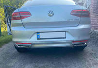 Volkswagen Passat B8 2015-2023 гг. Накладки имитация выхлопа SD/SW (2015-2018, 2 шт, нержавейка) OmsaLine - Итальянская Нержавейка фото 2
