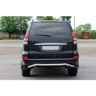 Задняя защита AK008 Toyota Land Cruiser Prado 120 2002-2009 гг. фото 1