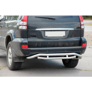 Задняя защита AK008-1 Toyota Land Cruiser Prado 120 2002-2009 гг. фото 3