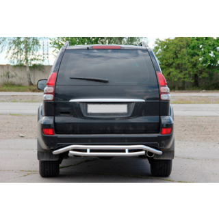 Задняя защита AK008-1 Toyota Land Cruiser Prado 120 2002-2009 гг. фото 2