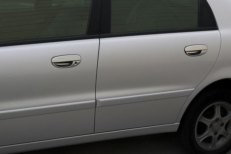Daewoo Lanos 1998-2017 гг. Хромированные накладки на ручки (8 шт.) Полированная Нержавеющая Сталь Фото 2