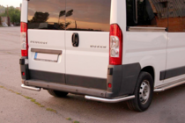 Fiat Ducato 2006-2025 гг. Задние уголки AK003 (2 шт., нержавейка) фото 5