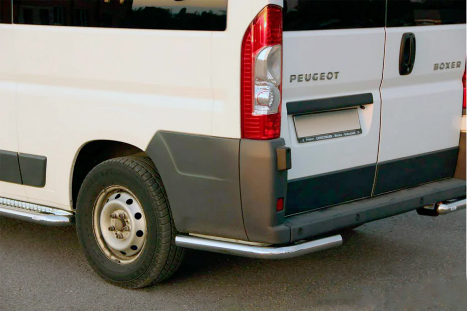 Fiat Ducato 2006-2025 гг. Задние уголки AK003 (2 шт., нержавейка) Image