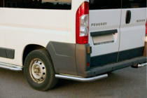 Peugeot Boxer 2006-2025 гг. Задние уголки AK003 (2 шт., нержавейка) фото 1
