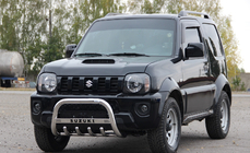 Suzuki Jimny 1998-2018 гг. Кенгурятник QT006 (нержавейка) фото 2